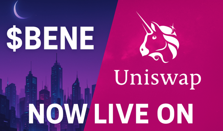 $BENE Becomes First Pump.Gala Token to Go Multi-Chain — Now Live on Uniswap